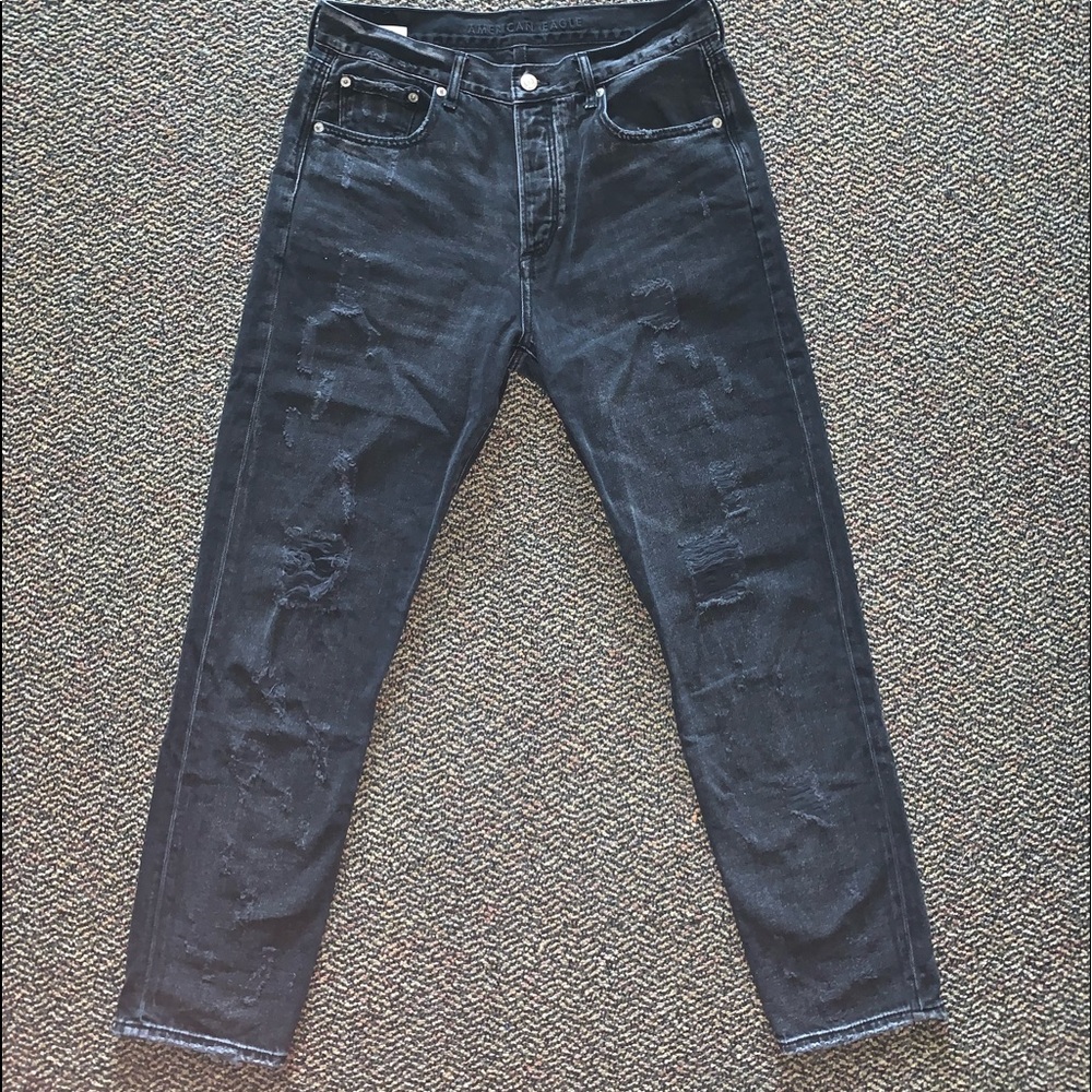 American Eagle Distressed Mom Jeans